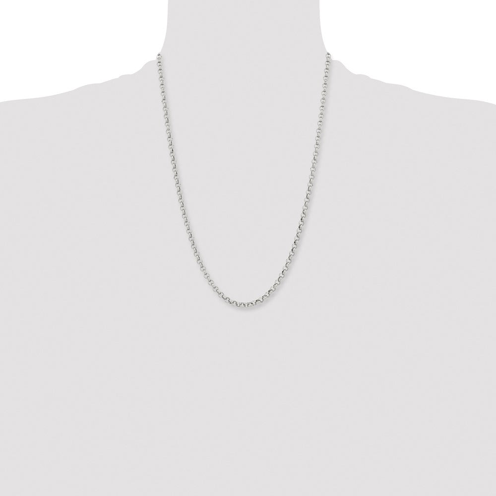 Chisel Stainless Steel Polished 4.6mm 24 inch Rolo Chain