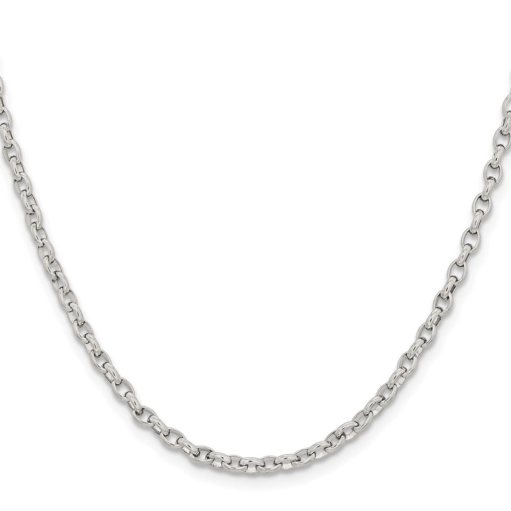 Chisel Stainless Steel Polished 3.2mm 24 inch Cable Chain
