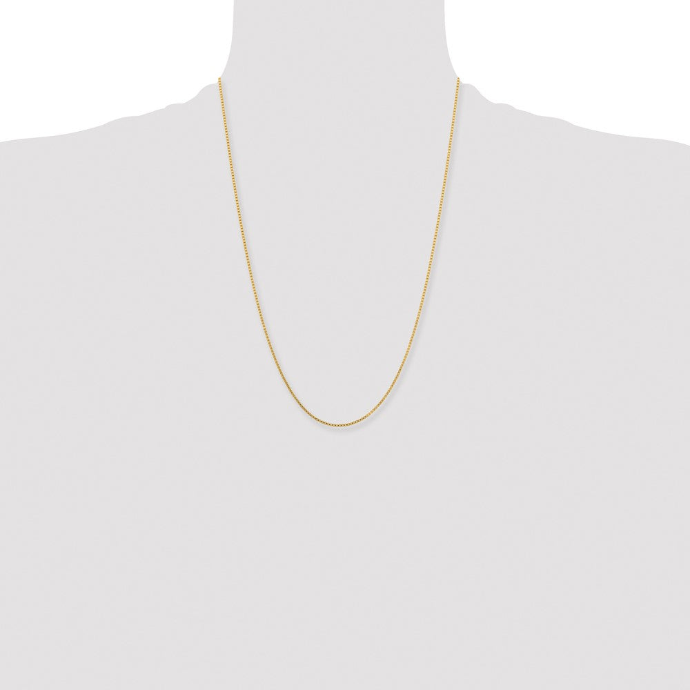Chisel Stainless Steel Polished Yellow IP-plated 1.5mm 18 inch Box Chain
