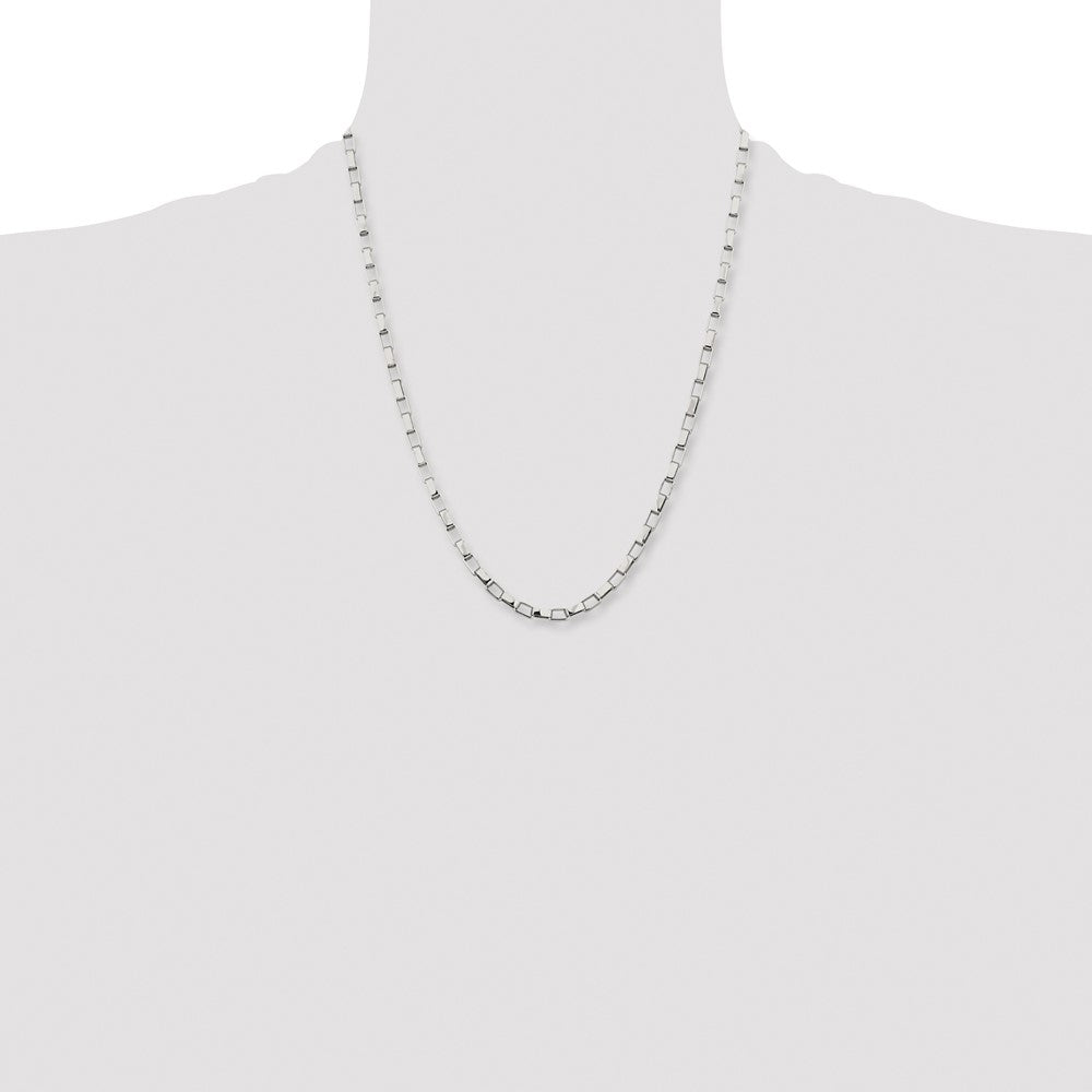 Chisel Stainless Steel Polished 4.8mm 22 inch Square Link Chain