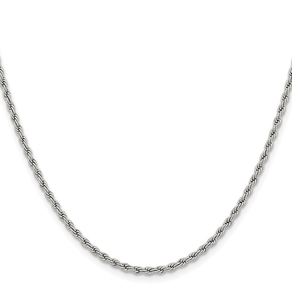 Chisel Stainless Steel Polished 2.4mm 30 inch Rope Chain