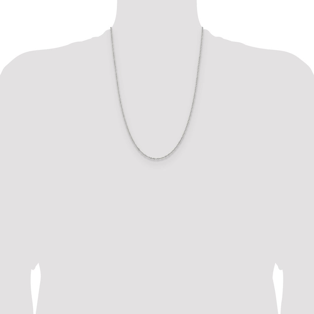 Chisel Stainless Steel Polished 2mm 24 inch Singapore Chain