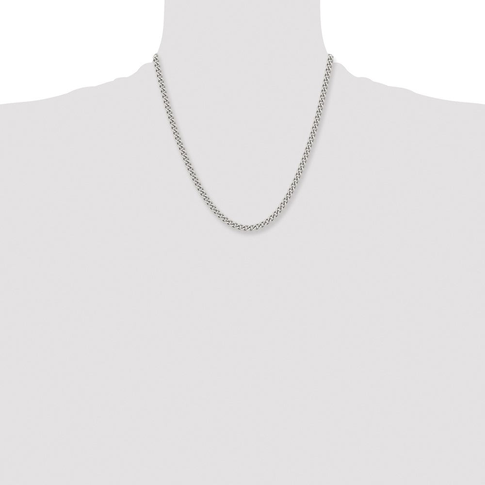 Chisel Stainless Steel Polished 5.3mm 20 inch Round Curb Chain