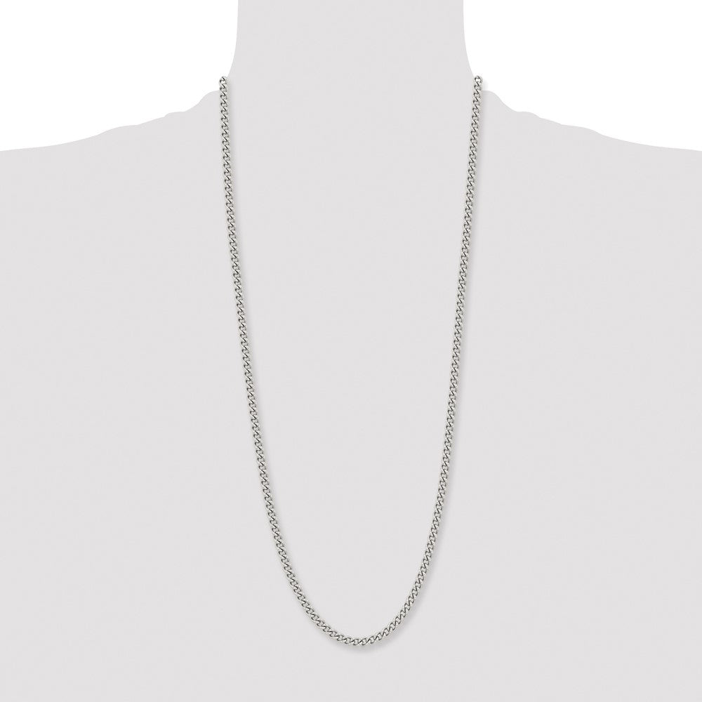 Chisel Stainless Steel Polished 5.3mm 30 inch Round Curb Chain