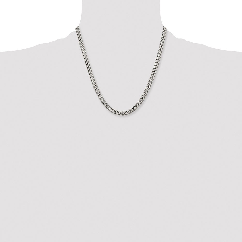 Chisel Stainless Steel Polished 6.75mm 20 inch Curb Chain