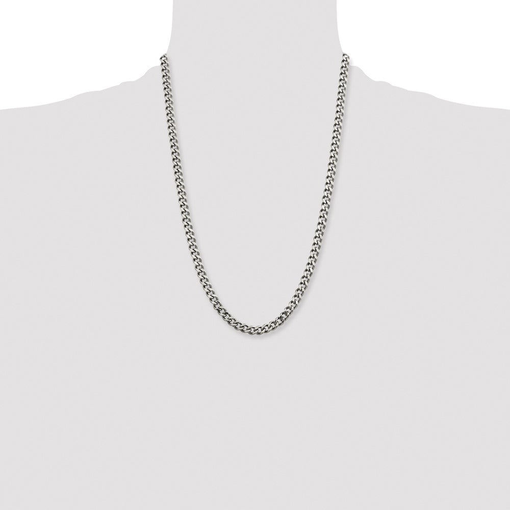 Chisel Stainless Steel Polished 6.75mm 24 inch Curb Chain