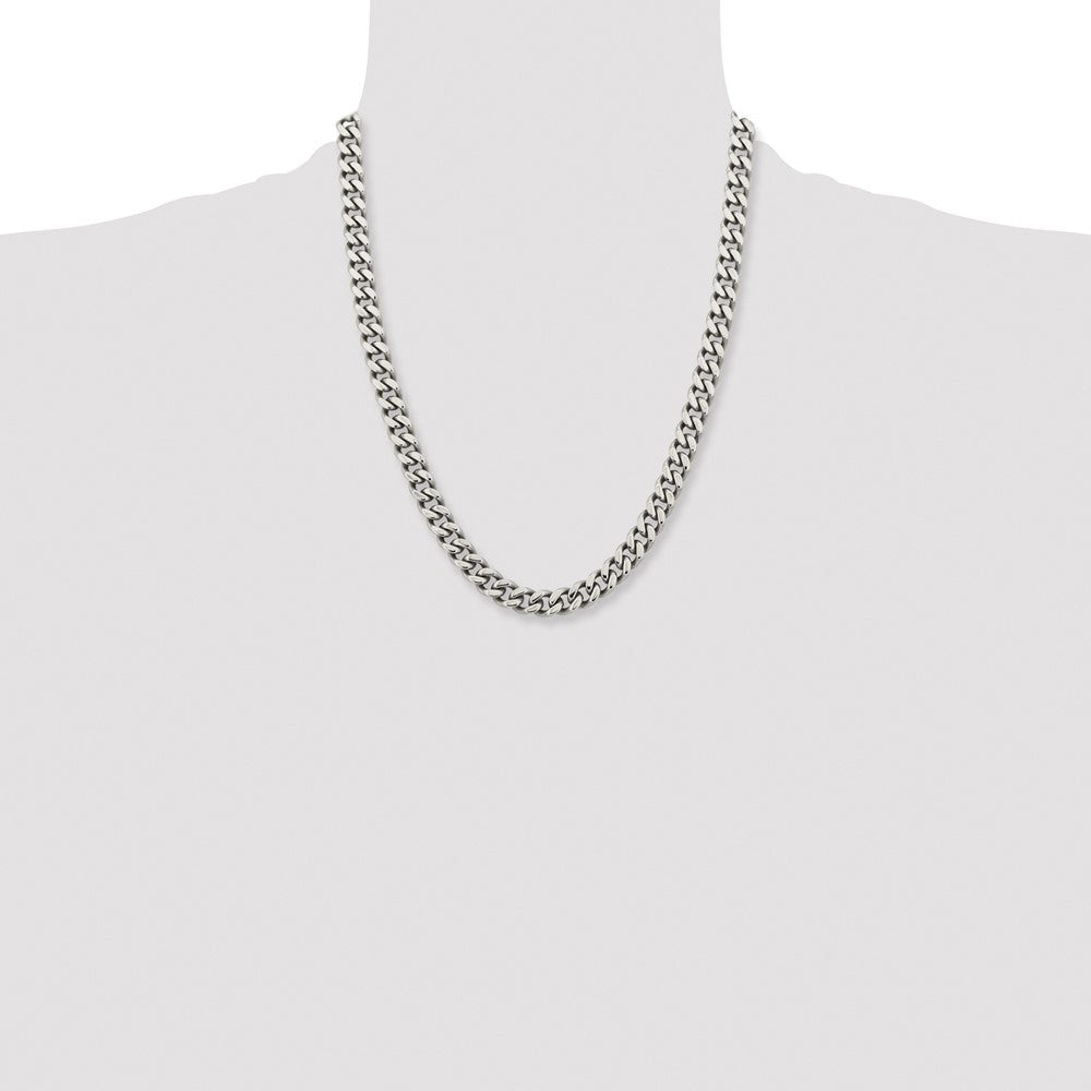 Chisel Stainless Steel Polished 9.5mm 22 inch Curb Chain