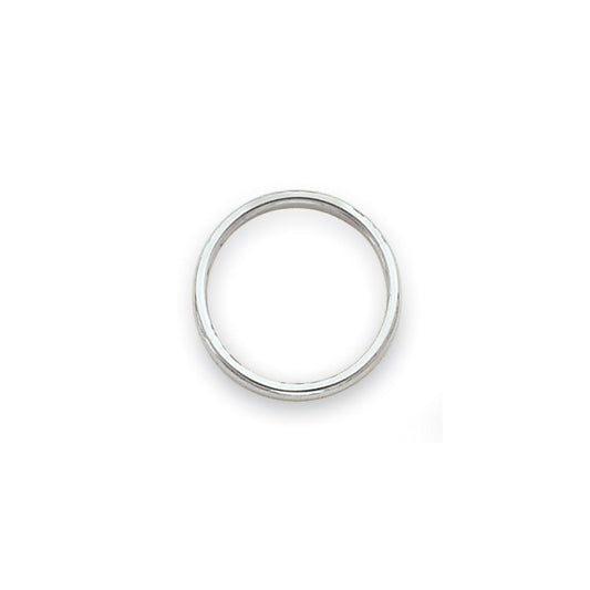 14k White Gold Polished 2mm Stackable Band Size 6.5