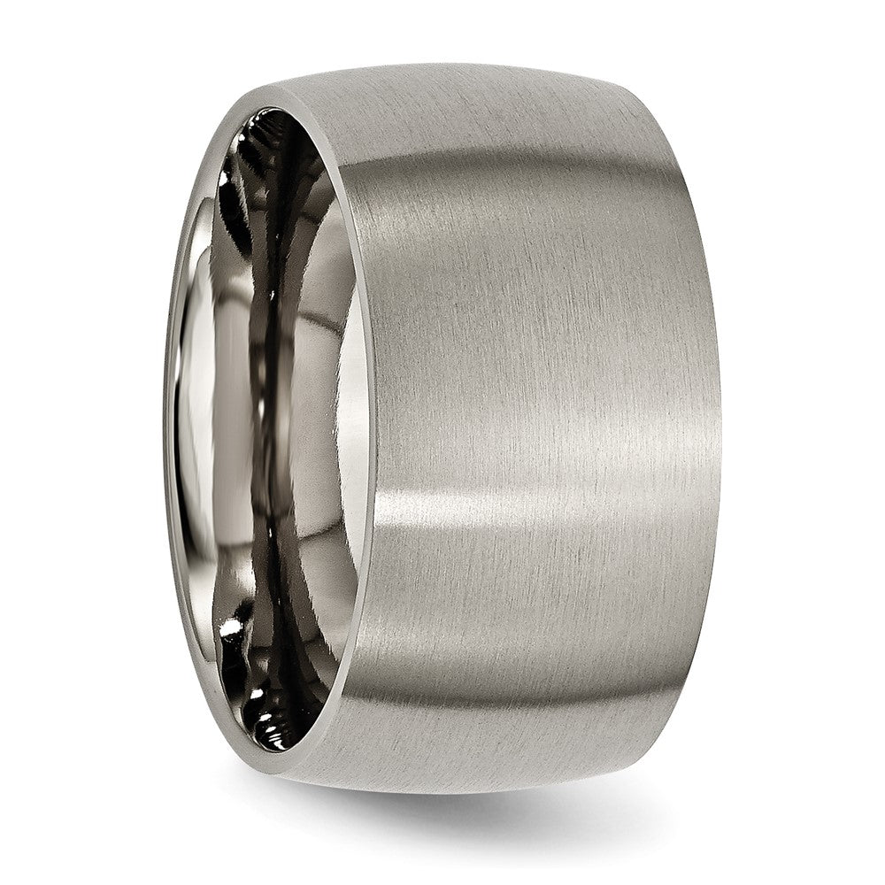 Chisel Titanium Brushed 12mm Half Round Band