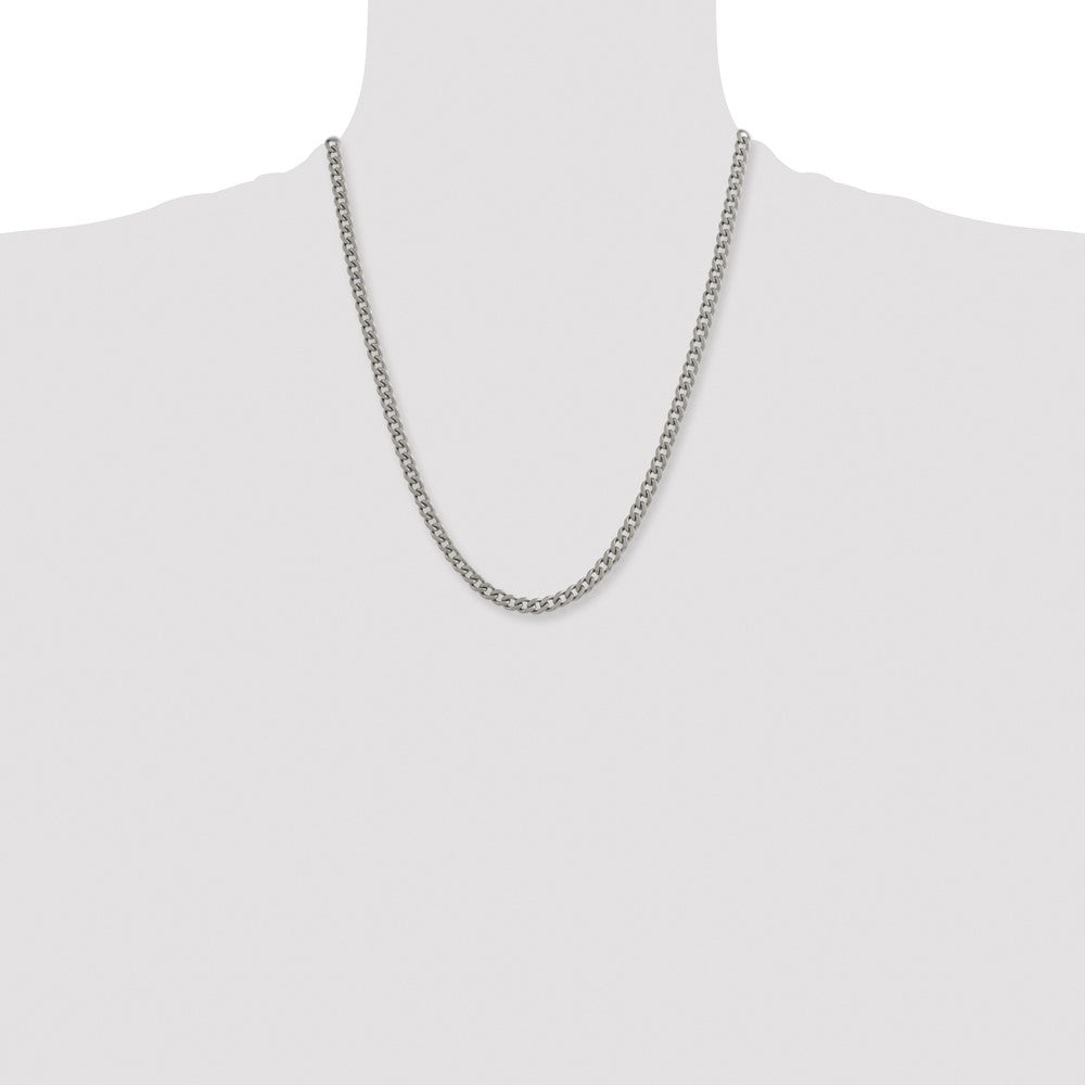 Chisel Titanium Polished 5.5mm 22 inch Curb Chain