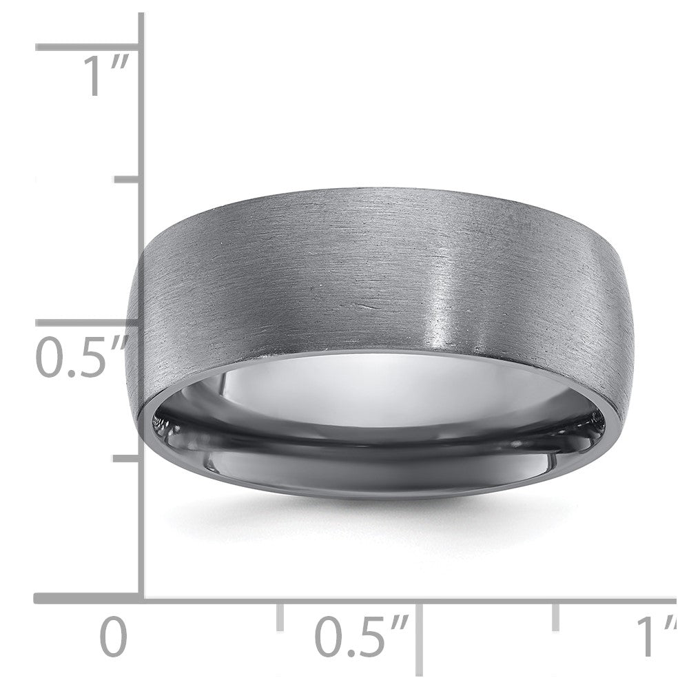 Chisel Tantalum Brushed 8mm Band