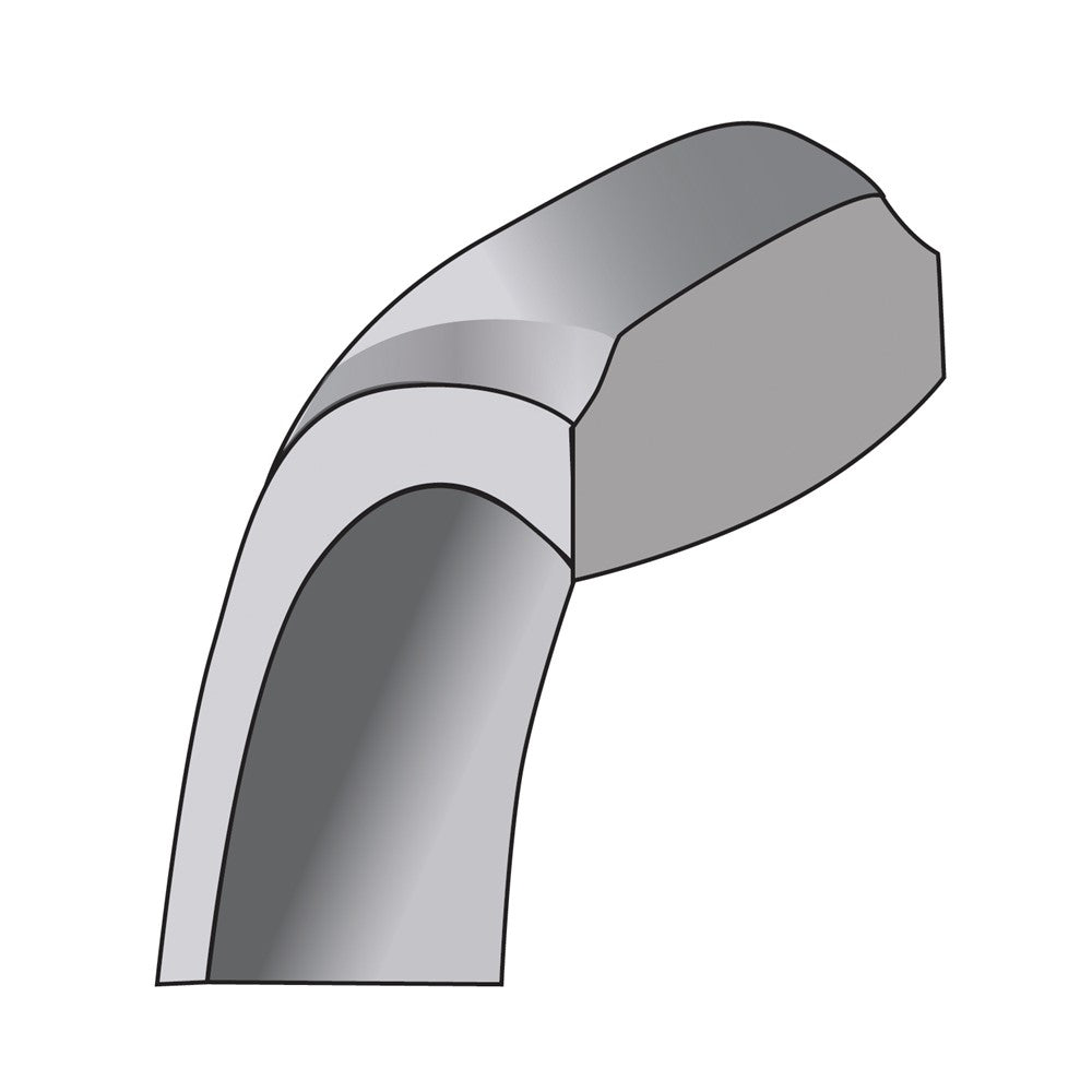10k White Gold 3mm Beveled Edge Comfort Fit Wedding Band Size 7