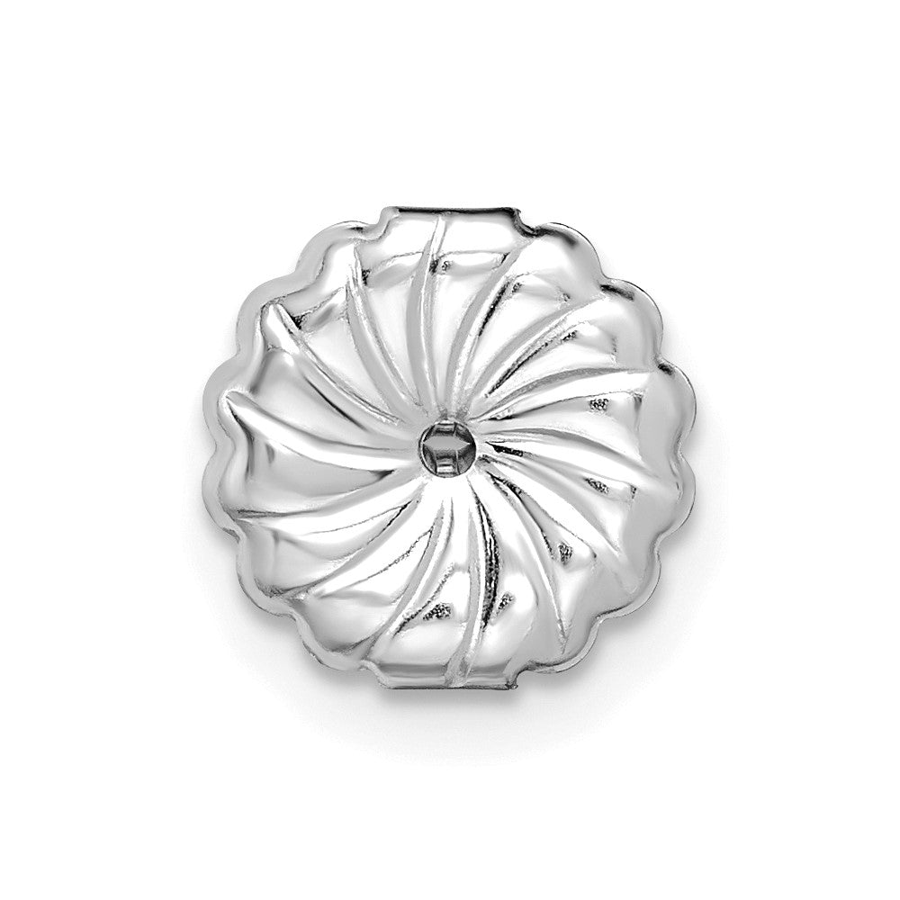 14k White Gold 5 carat Lab Grown Diamond VS+ F+ Princess Complete Four Prong Stud Earrings