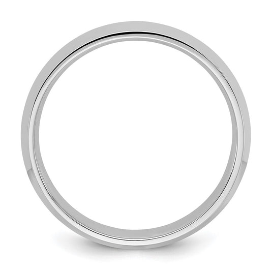 14k White Gold 4mm Knife Edge Comfort Fit Wedding Band Size 7.5