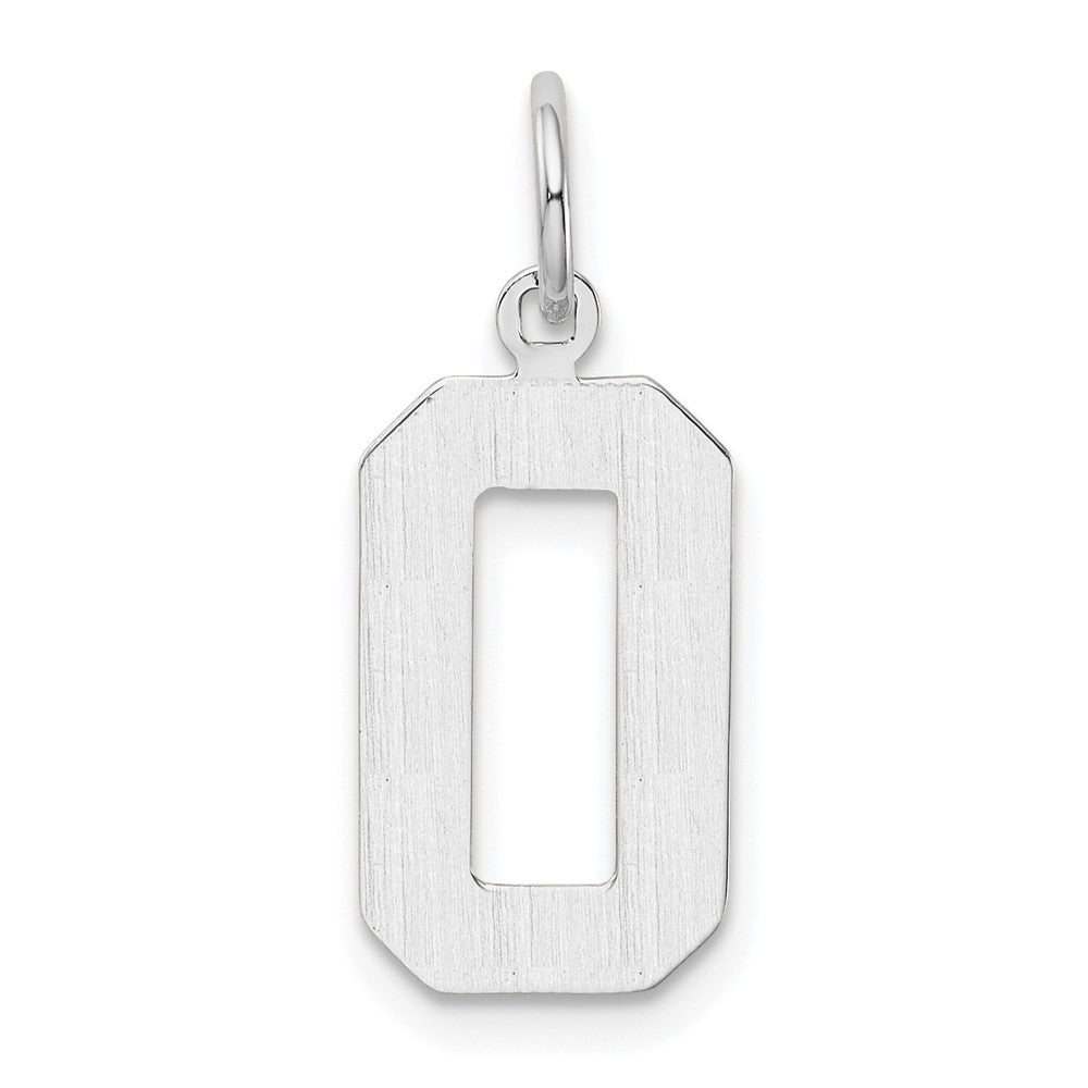 14kw Medium Polished Number 0 Charm
