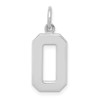 14kw Medium Polished Number 0 Charm