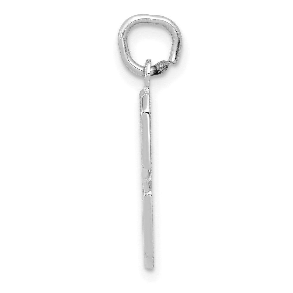 14kw Medium Polished Number 3 Charm