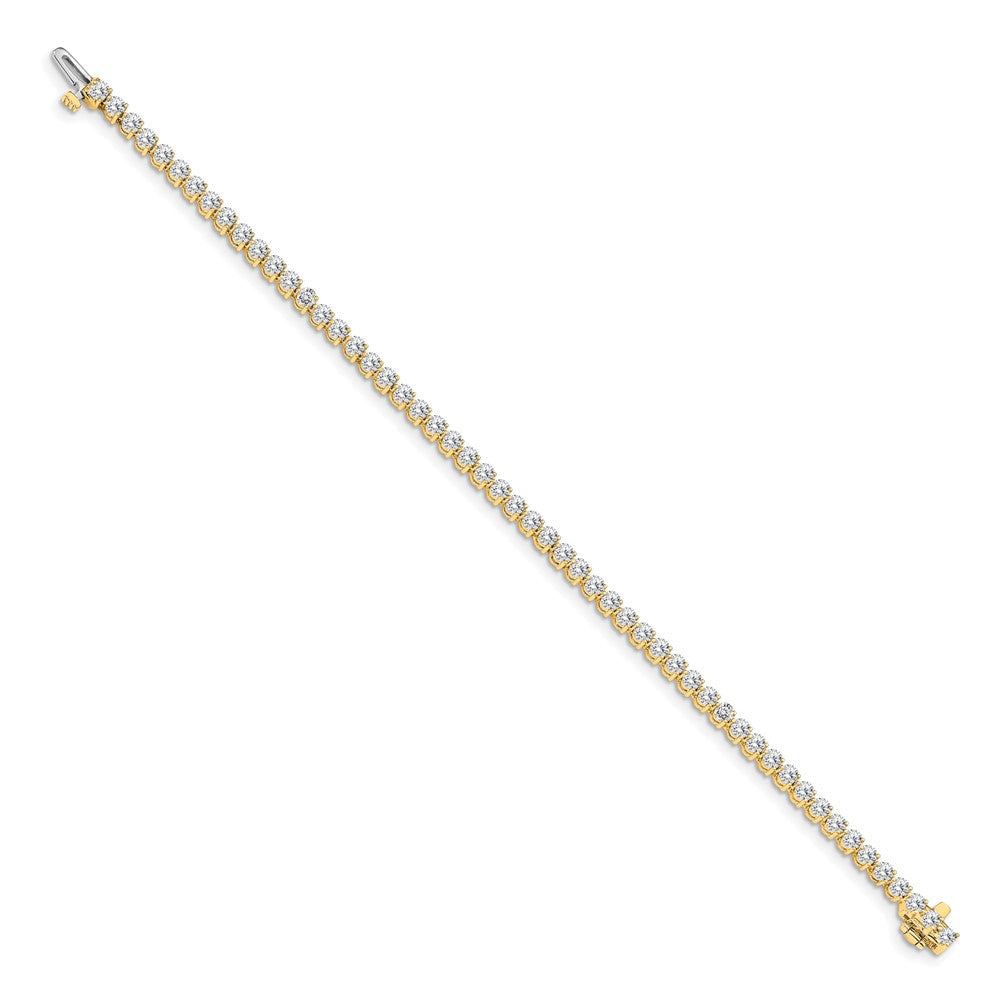 14k 4 3/4 carat Lab Grown Diamond VS/SI+ G+ Complete Tennis Bracelet