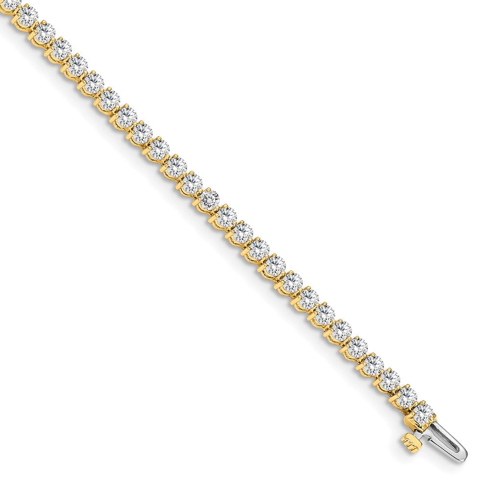 14k 4 3/4 carat Lab Grown Diamond VS/SI+ G+ Complete Tennis Bracelet