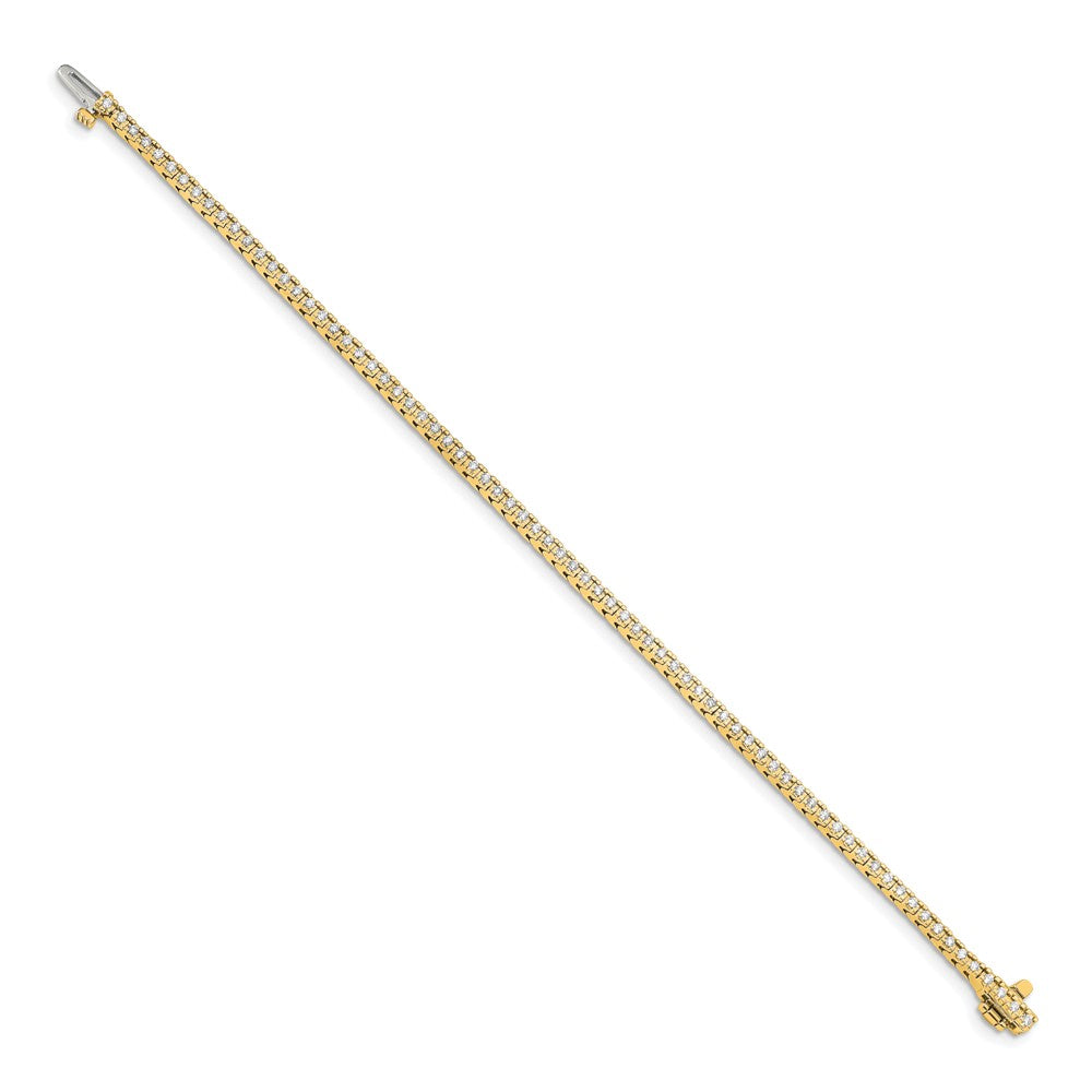 14k 1 1/4 carat Lab Grown Diamond VS/SI+ G+ Complete Round Tennis Bracelet