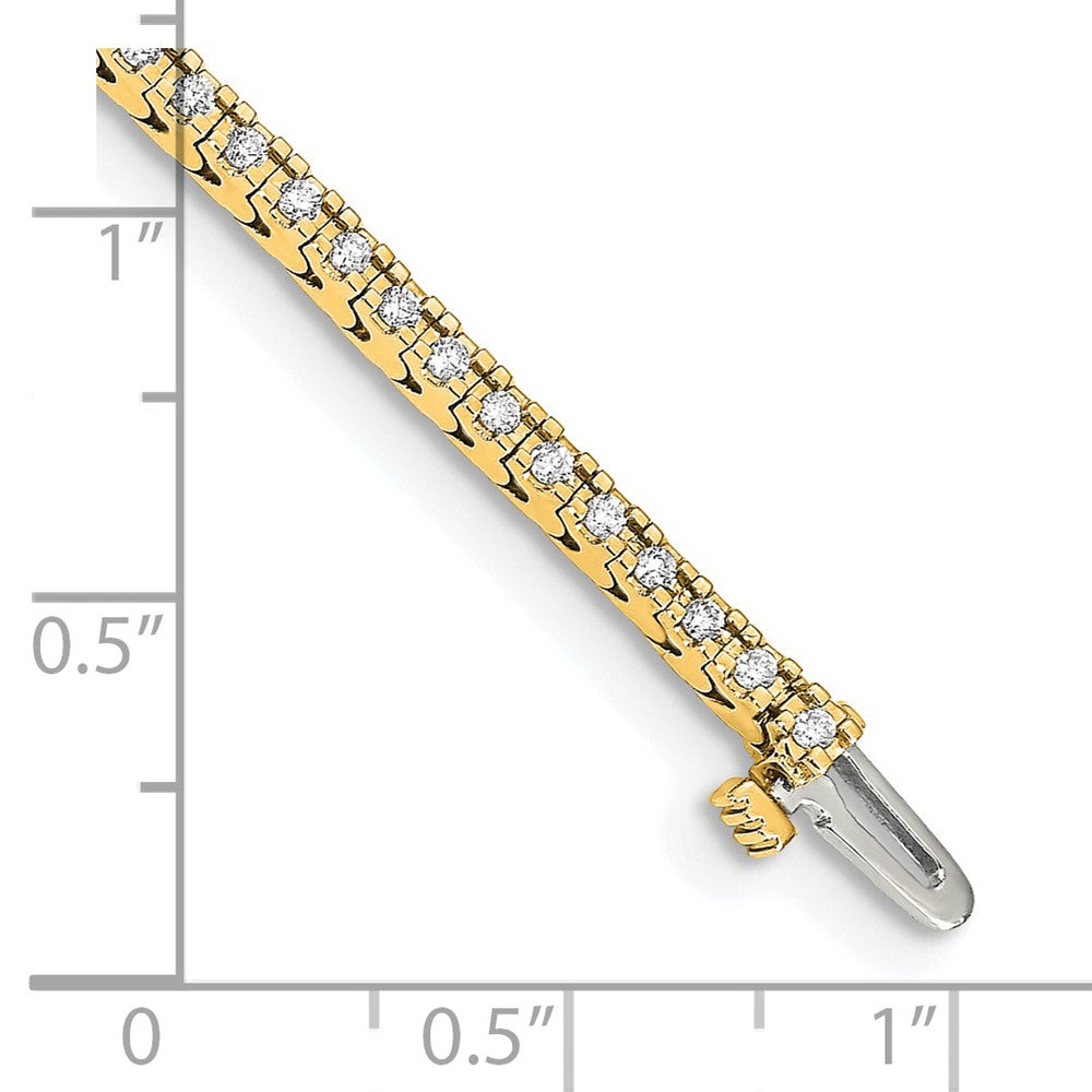 14k 1 1/4 carat Lab Grown Diamond VS/SI+ G+ Complete Round Tennis Bracelet