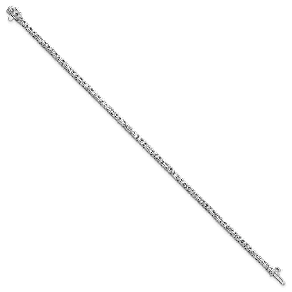 True Origin 14K White Gold 1 1/4 carat Lab Grown Diamond VS+ F+ Complete Tennis Bracelet