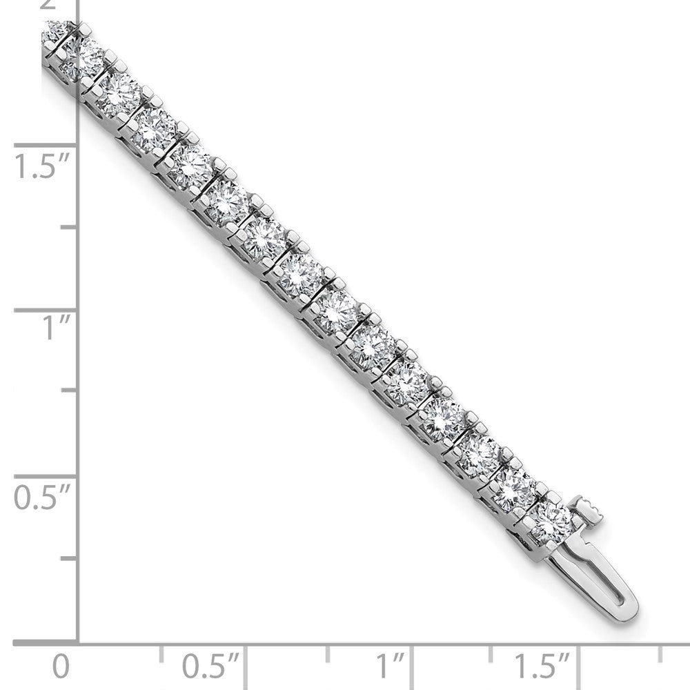 14k White Gold 5 7/8 carat Lab Grown Diamond VS/SI+ G+ Complete Round Tennis Bracelet