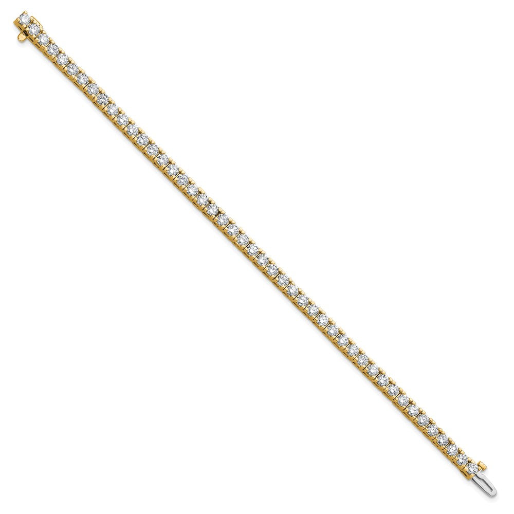 14k 5 7/8 carat Lab Grown Diamond VS/SI+ G+ Complete Round Tennis Bracelet