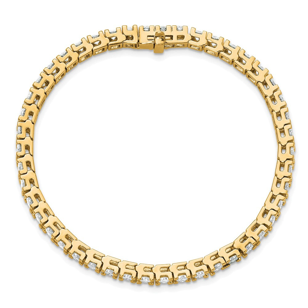 14k 5 7/8 carat Lab Grown Diamond VS/SI+ G+ Complete Round Tennis Bracelet