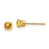 14k 4mm Round November/Citrine Post Earrings