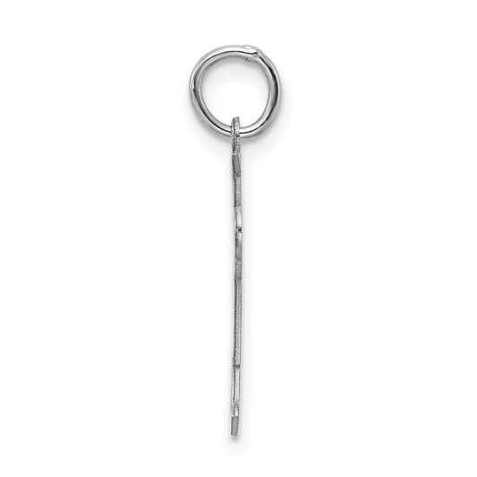 Sterling Silver Rhodium-plated Kid Charm