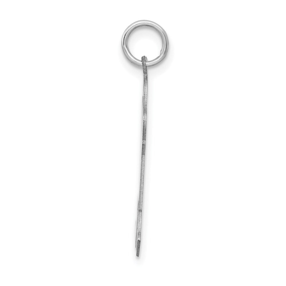 Sterling Silver Rhodium-plated Kid Charm