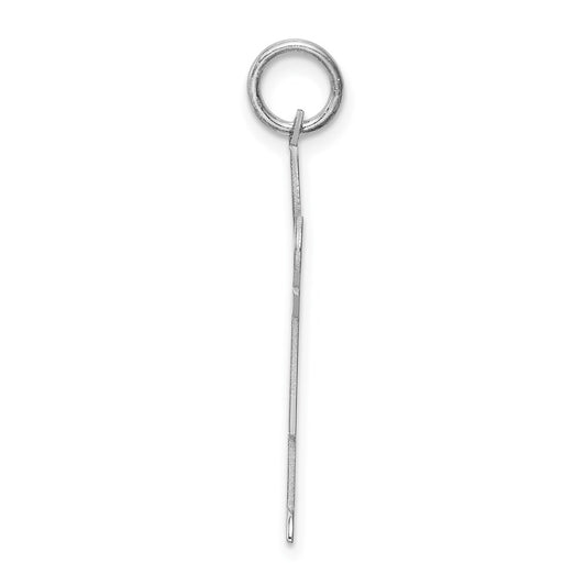Sterling Silver Rhodium-plated Kid Charm