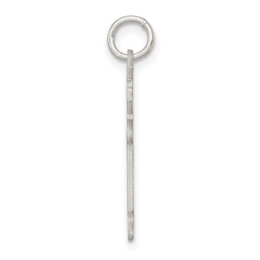 Sterling Silver Rhodium-plated Class of 2026 Boy Cuddle Charm