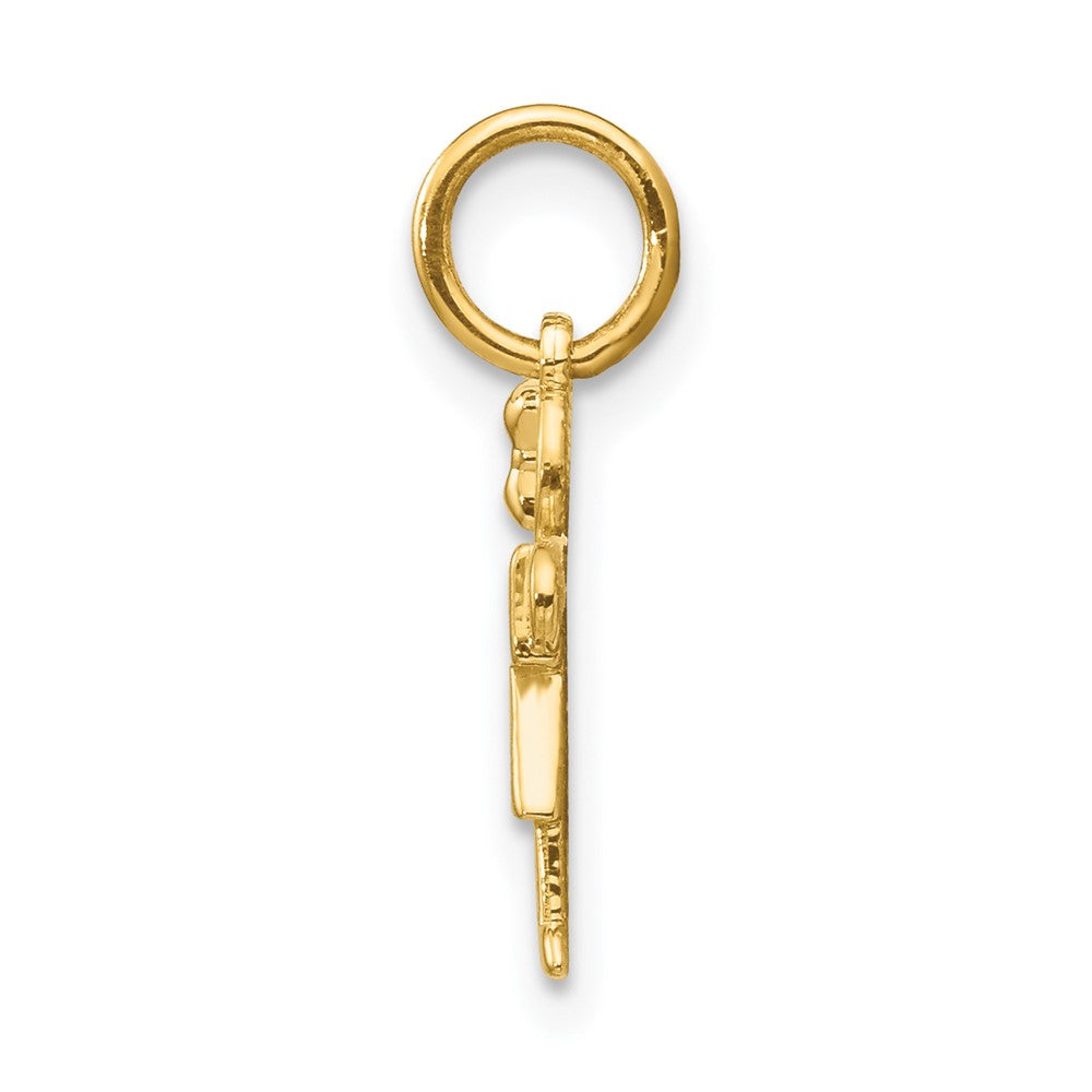 14k The Kids Mini Girl Hugs Charm