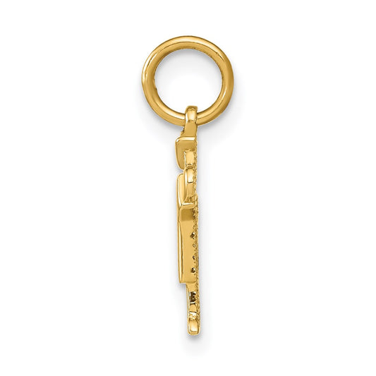 14k The Kids Mini Boy Kiss Charm