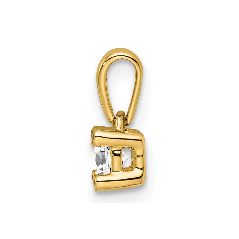 14K Family Jewelry Diamond Semi-Set Pendant