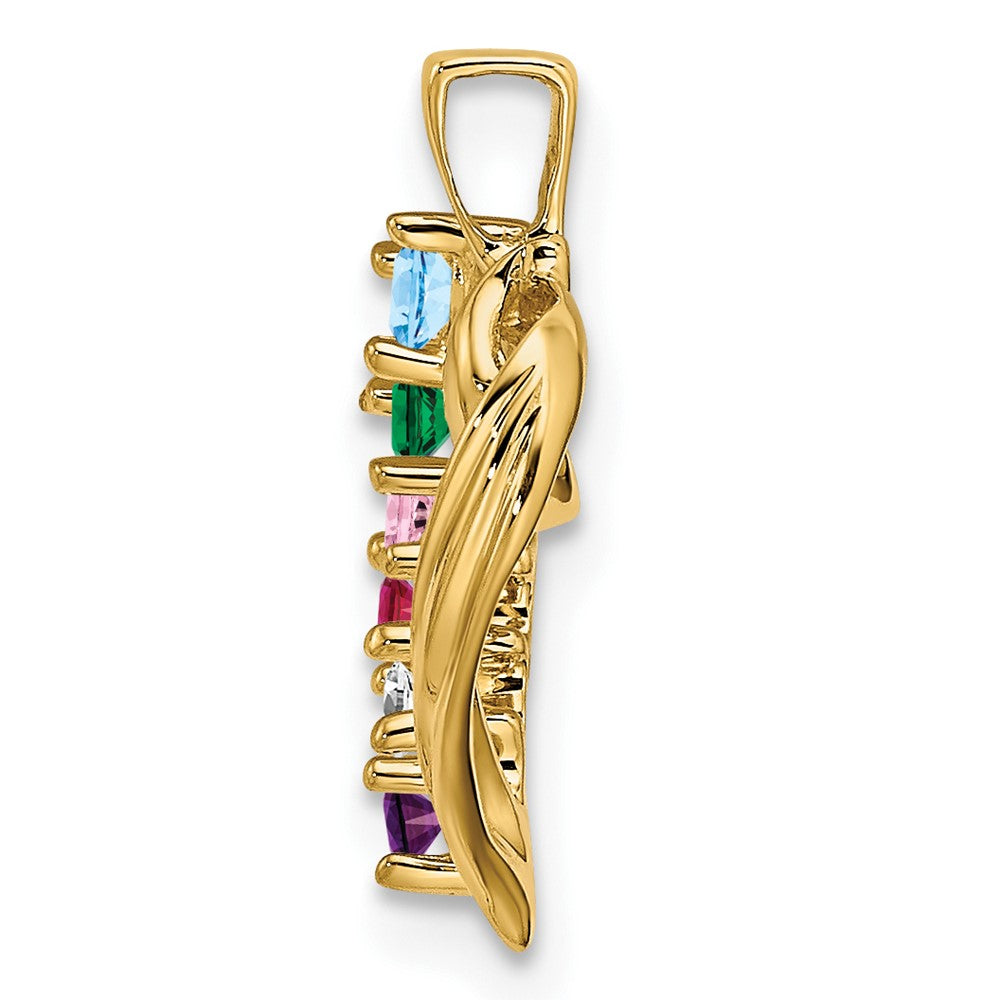 14ky 6 Stone Family Pendant Mounting