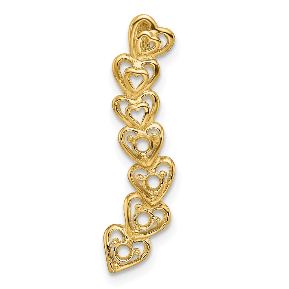 14k 4 Stone Family Pendant Mounting