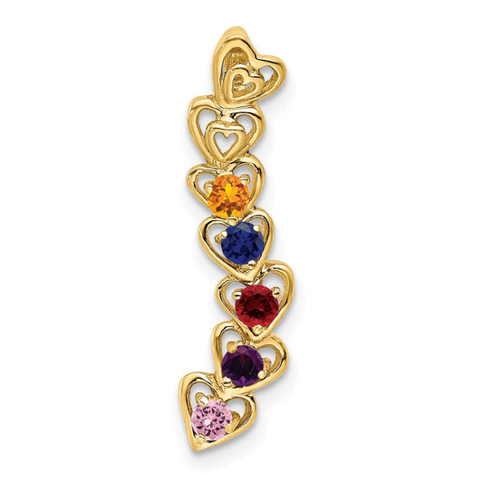 14k 5 Stone Family Pendant Mounting