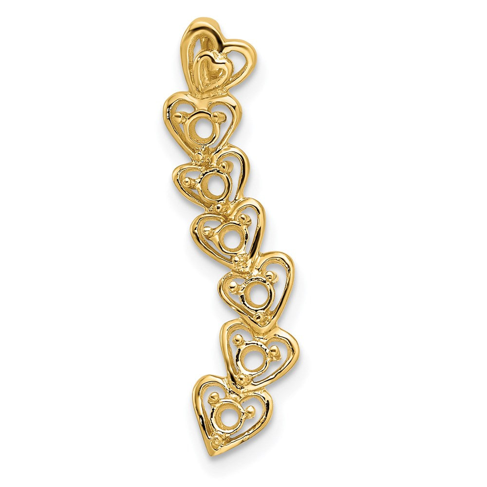 14k 6 Stone Family Pendant Mounting