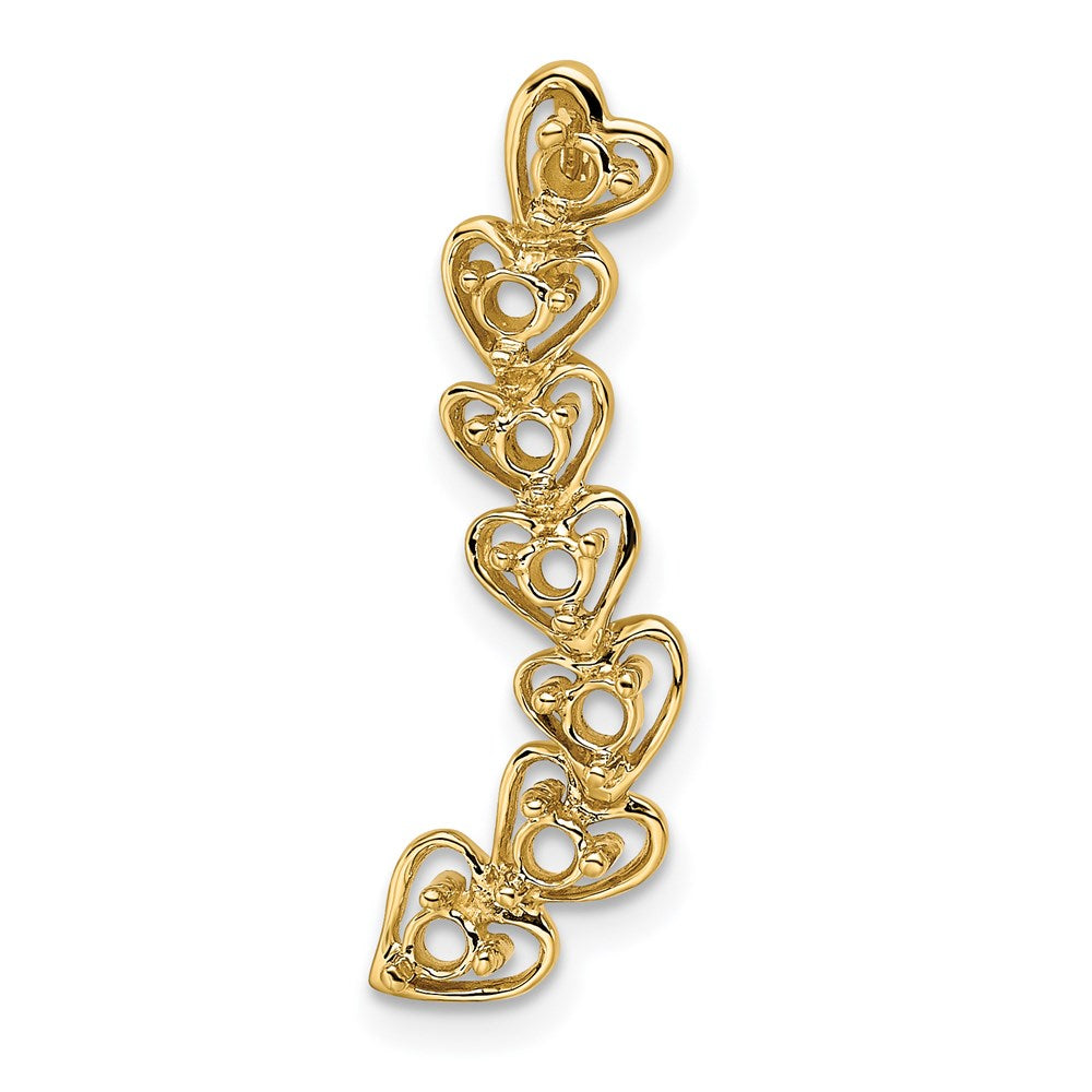 14k 7 Stone Family Pendant Mounting