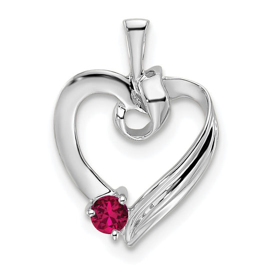 14k White Gold 1 Stone Family Pendant Mounting