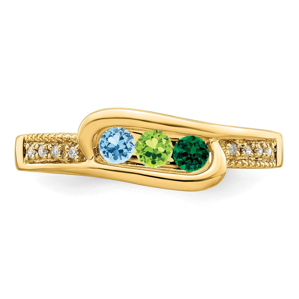 14K Family Jewelry Diamond Semi-Set Ring