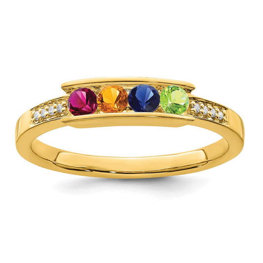 14K Family Jewelry Diamond Semi-Set Ring