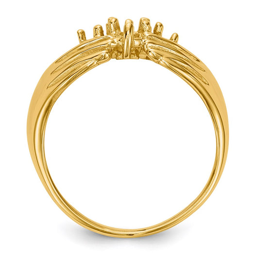 14k 4 Stone Family Ring Mounting