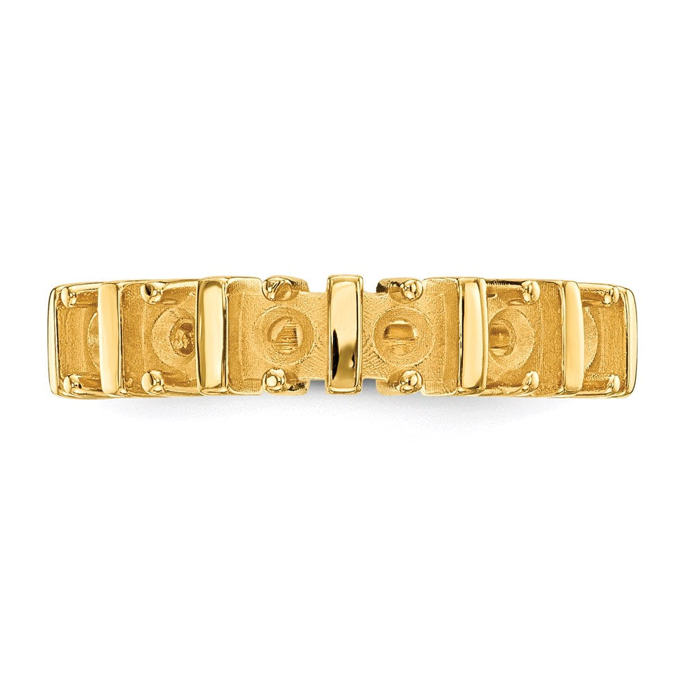 14k Polished 6-Stone Mothers Ring Mounting