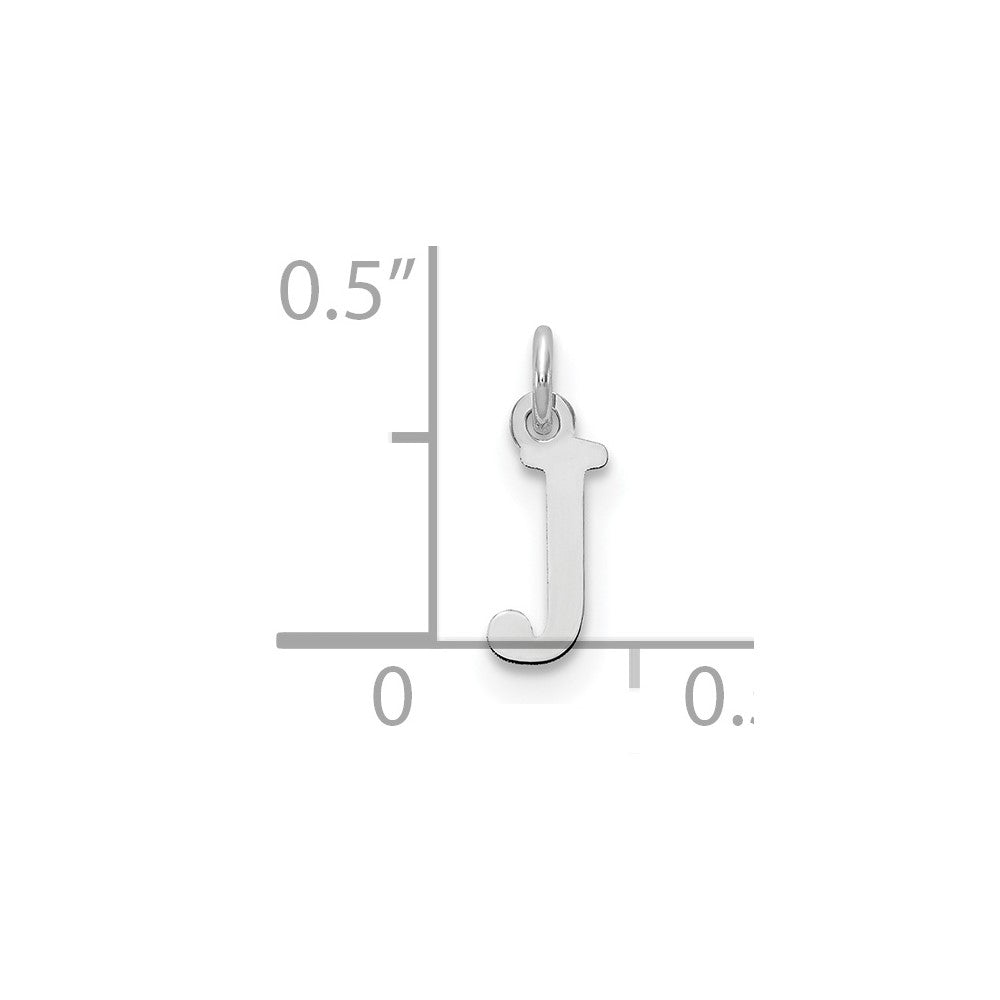 14kw Cutout Letter J Initial Pendant