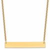 Sterling Silver/Gold-plated Large Blank Bar Necklace