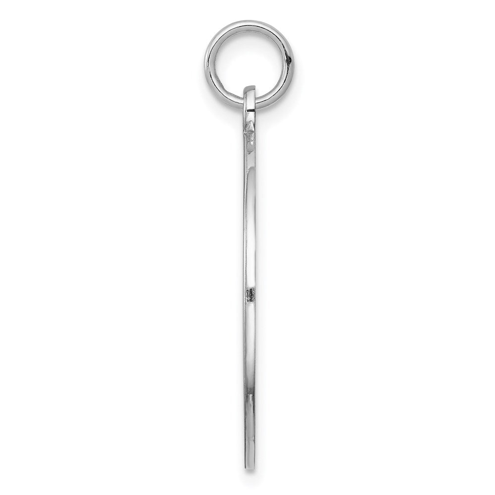Sterling Silver Rhodium-plated U.S. Navy Disc